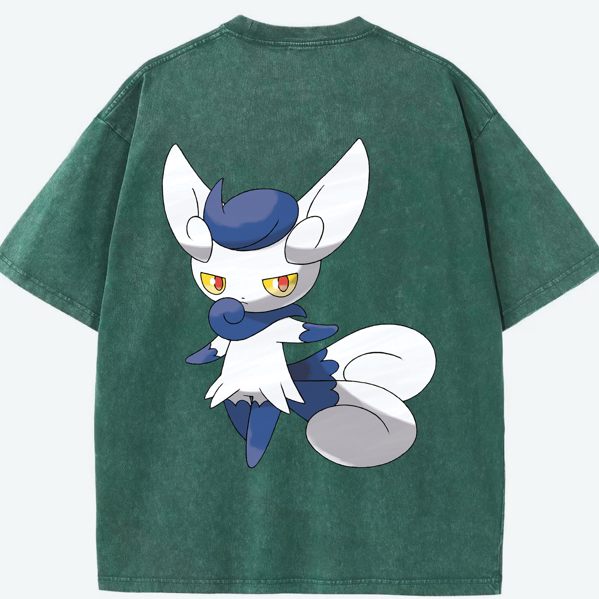 （画像用） ポケットモンスター Pokémon 綿100% ヴィンテージ風 半袖Tシャツ（背面プリント）